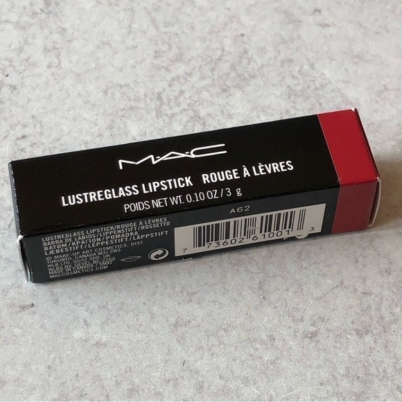 Mac Lustreglass Lipstick In 502 Cockney NIB - Picture 9 of 9